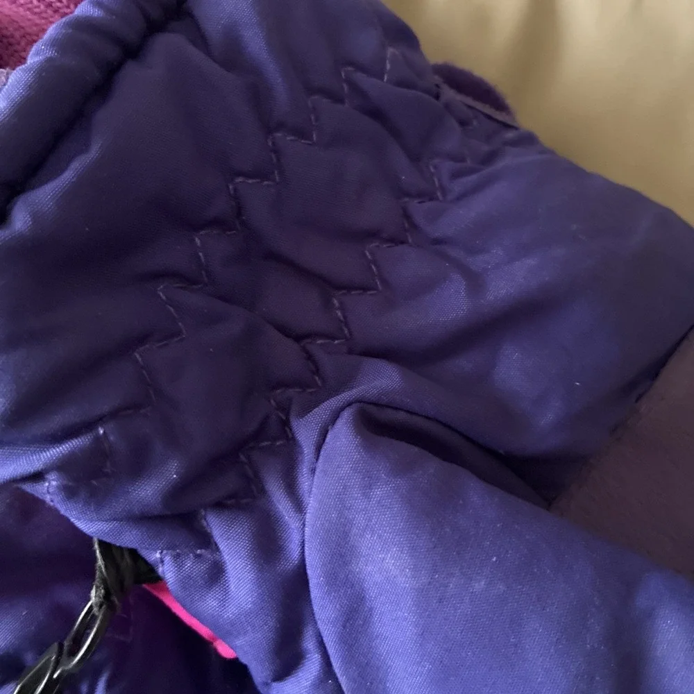 Vintage Saranac Snow Ski Gloves Women/Mens Sz XL Purple Hot Pink Warm 80s 90s